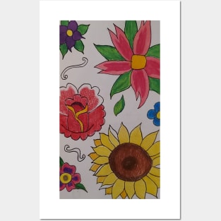 Floral Flash Sheet Posters and Art